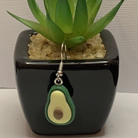 Avocado Earrings, Funny Food, Food Jewelry, Fruit Earrings, Avocado Lover, Gift - Picture 5 of 8